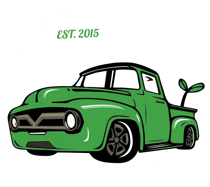 Green Truck Farms Round Logo White