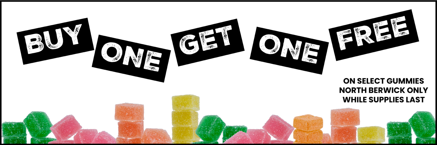 Buy 1 get 1 free select thc gummies